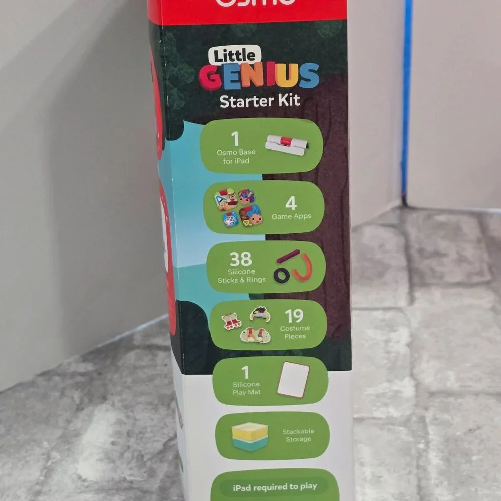 Osmo Little Genius Starter Kit Plus Early Math Adventure Includes 6 Games 3-5 yr
